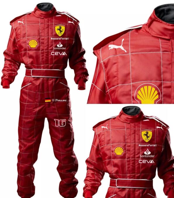 Feerrari Driver Pit Crew F1 Costume Uniform Racing Uniforms