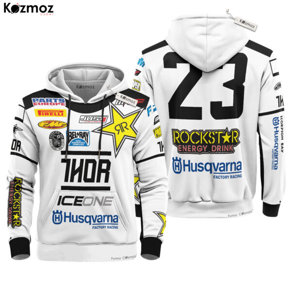 MX Rockstar Energy Husqvarna Shirt Hoodie Racing Uniform Clothes Motocross Sweatshirt Zip Hoodie Sweatpant