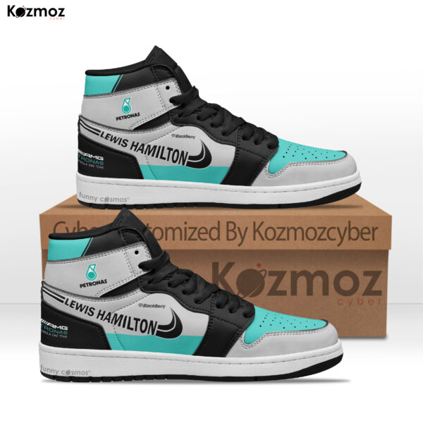 AMG Petronas Lewis Hamilton Custom Shoes W08 Livery 2017 Racing Shoes