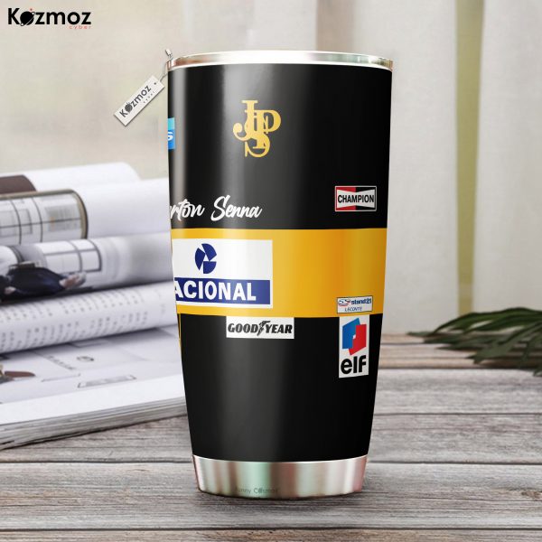 Ayrton Senna Racing Costume JPS 1985 – Tumbler Stainless Steel